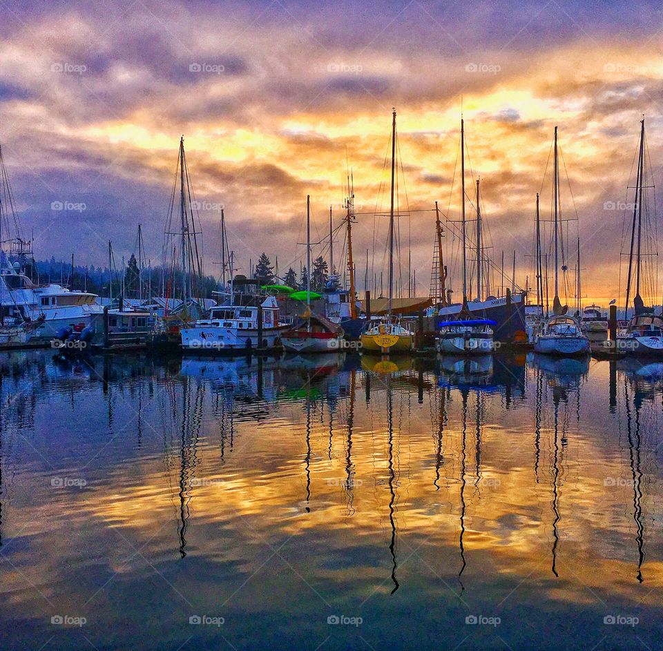 Winter Sunrise Reflections 