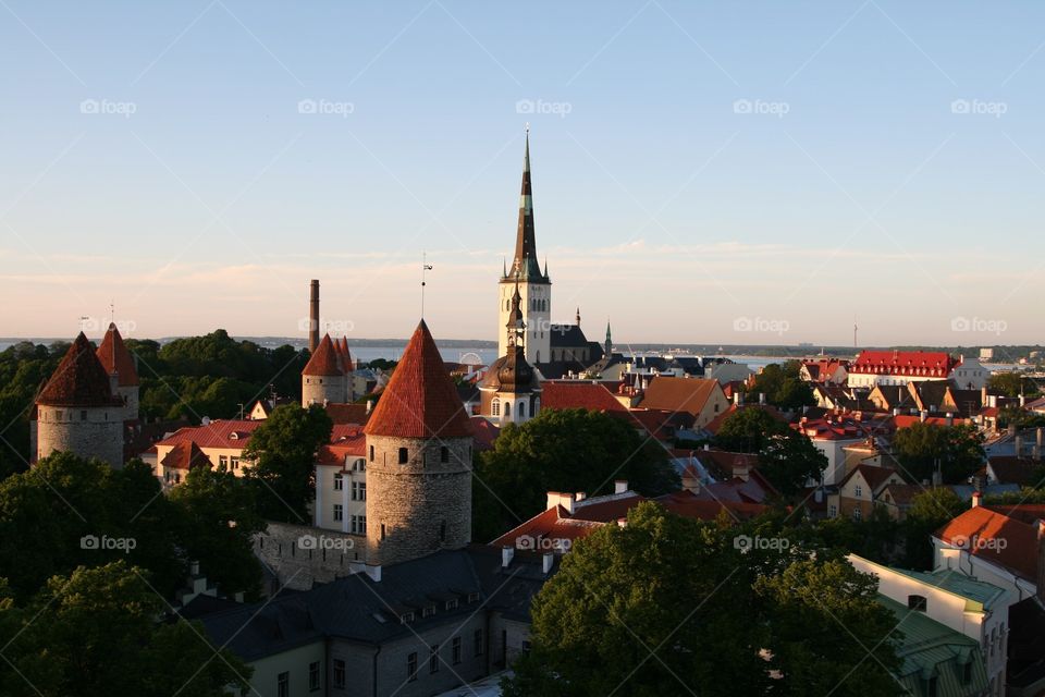 Sunset in Tallinn 