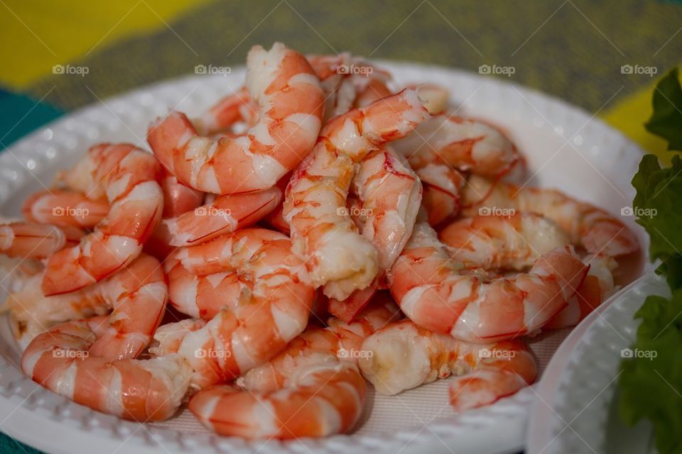 Prawns on a Plate