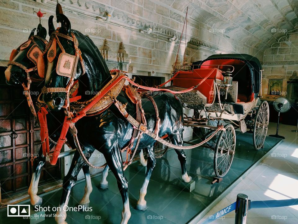 This is the Horse Cart used by Kings in old time