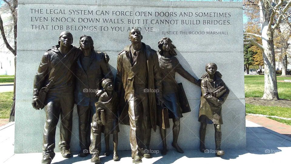Monument to civil rights. Capitol Square, Richmond, Virginia