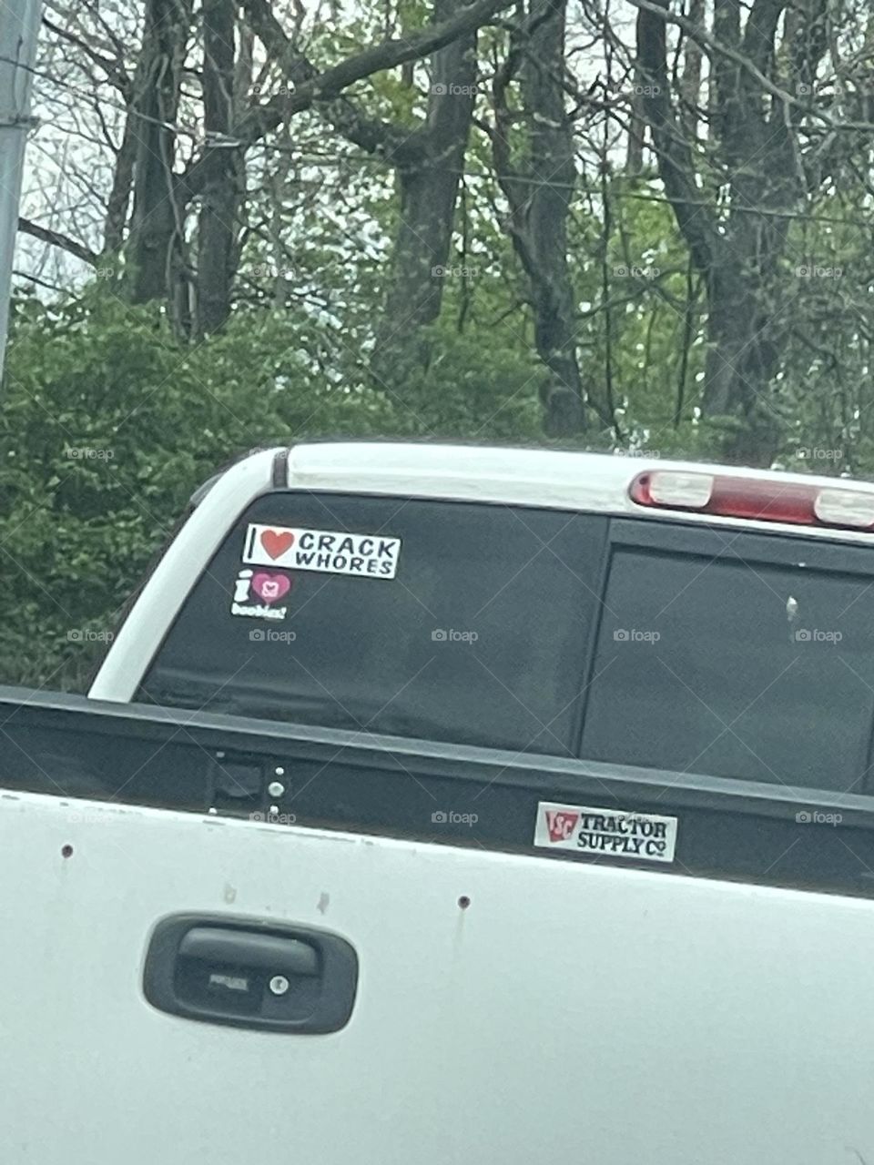 I had to take a double take at these bumper stickers! I spit out my McDonald’s coffee and couldn’t stop laughing! 