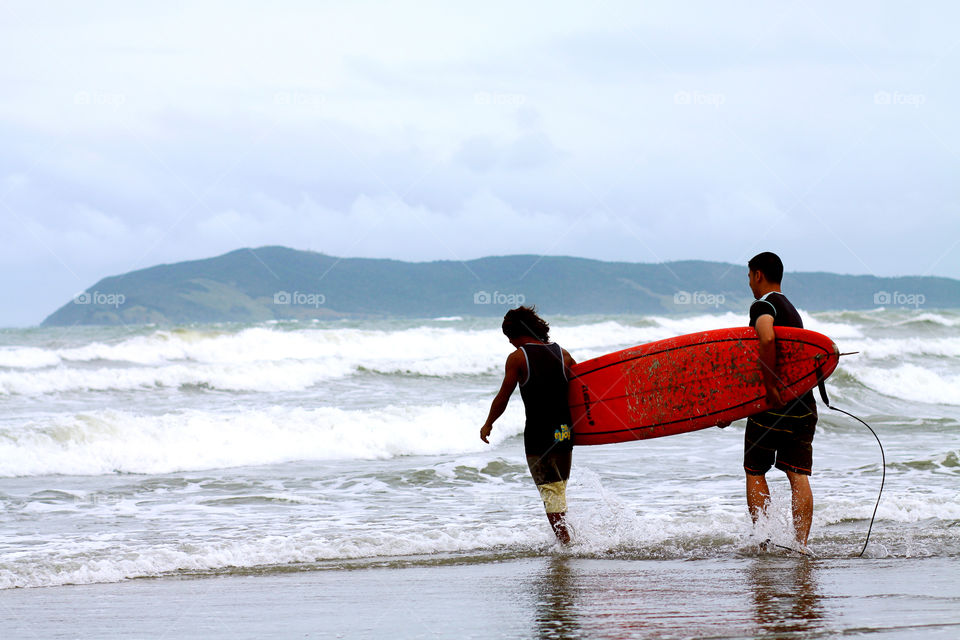 Surfing lessons