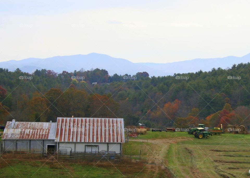 Rustic NC Mountain Scene