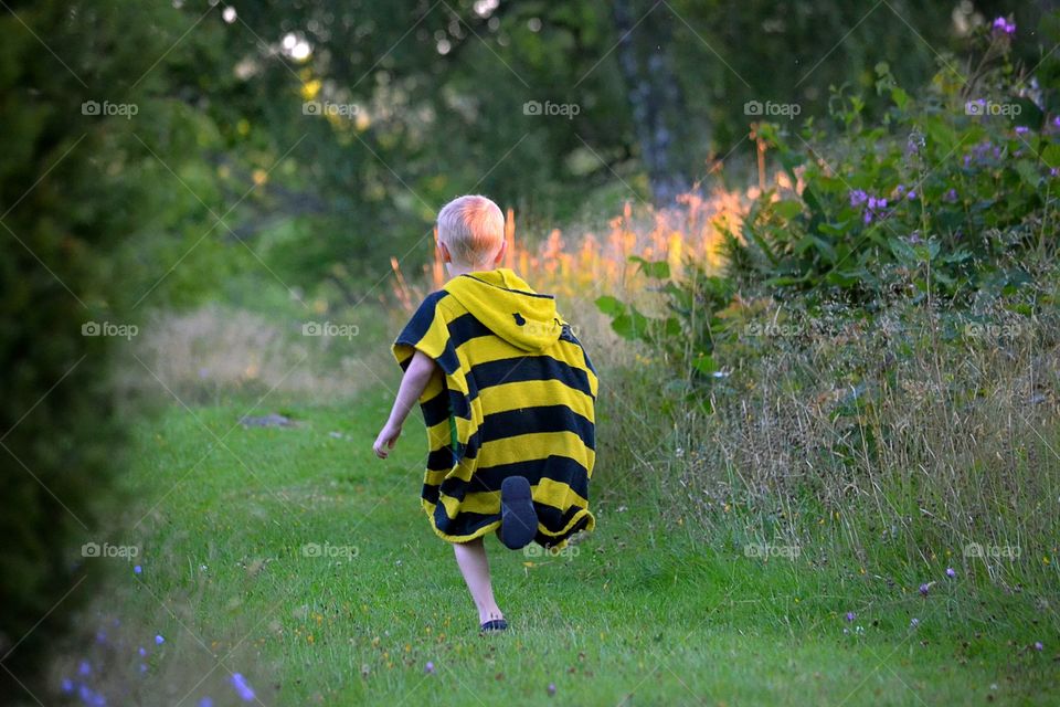 Boy running