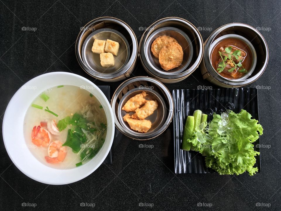 Breakfast meal "dim-sum"