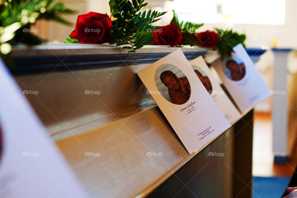 church service flowers red by bradman