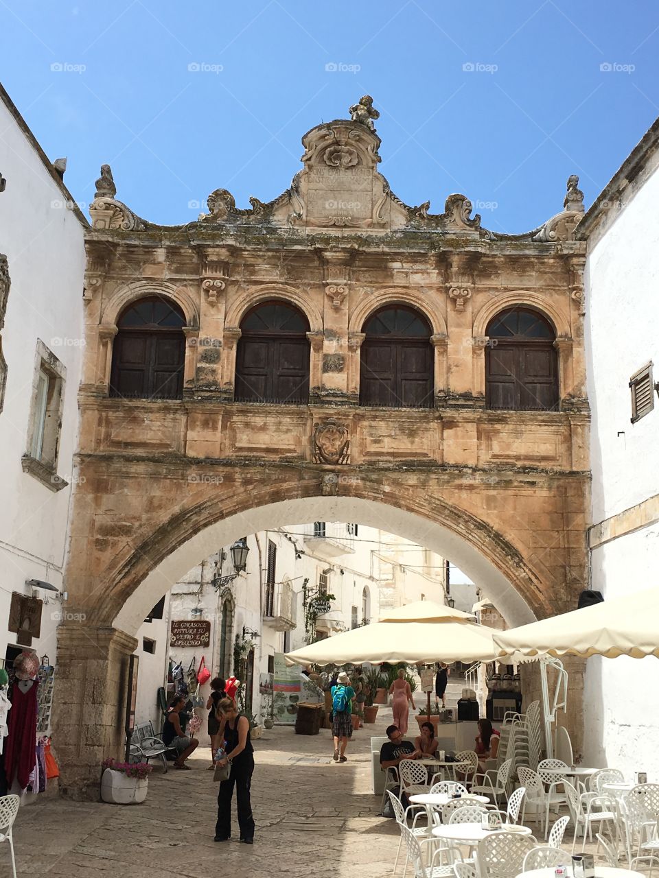 View of Ostuni, the white town, Puglia,Italy