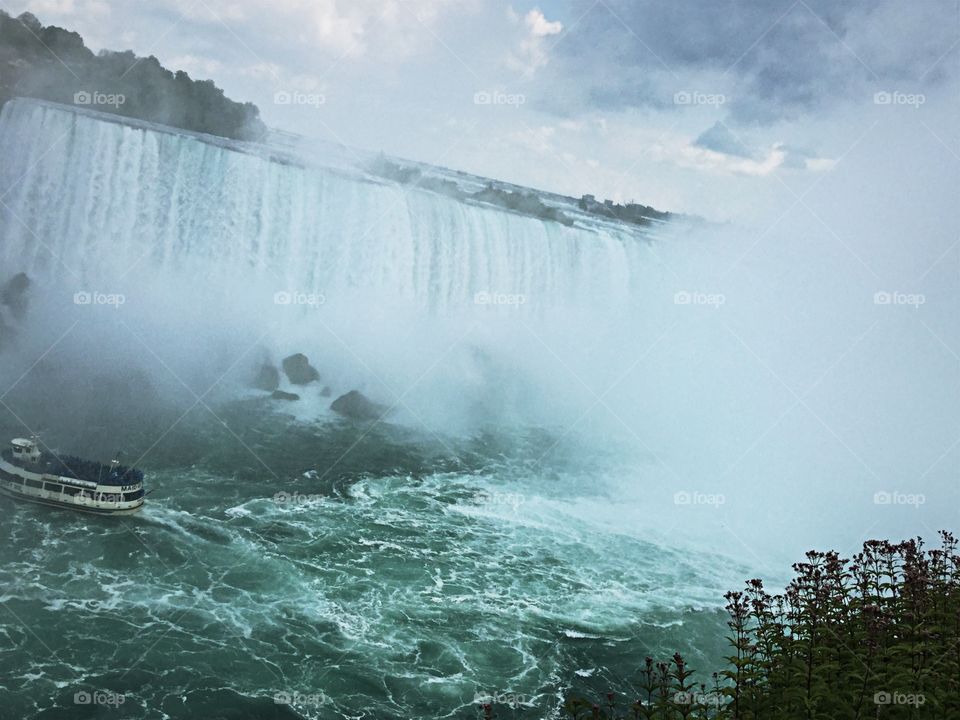 This is Niagara Falls from the Canadian side