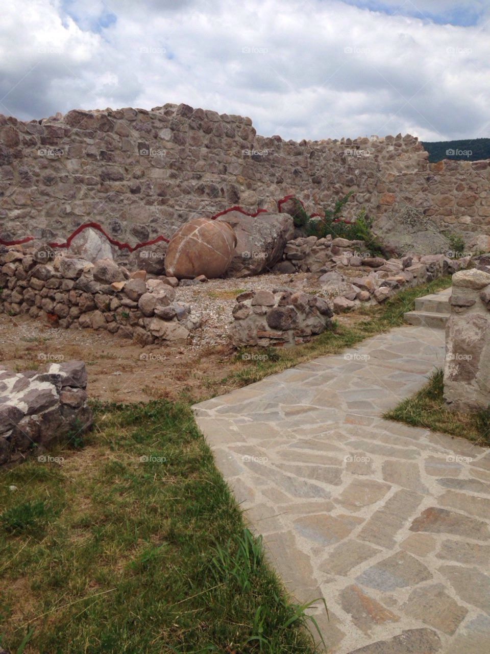 Peristera fortress  in Bulgaria - Ancient and Medieval archaeological monument in Peshtera, Bulgaria.