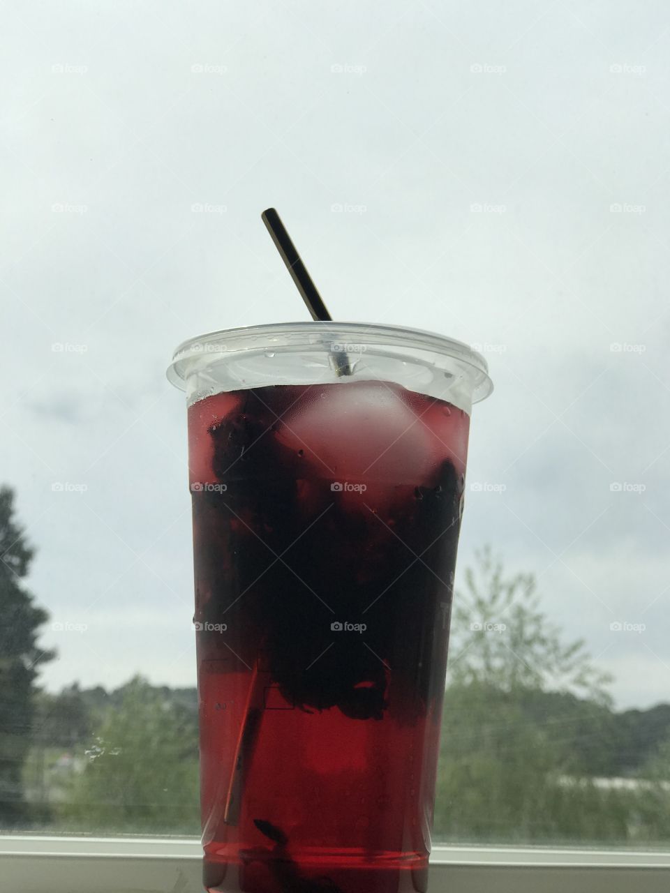 “Agua fresca de Jamaica” ~ I love getting the dry hibiscus leaves, dropping some in a container, fill it up with ice and water, let it simmer a bit and then enjoy it nice and cold, no sugar needed. #NoFilters