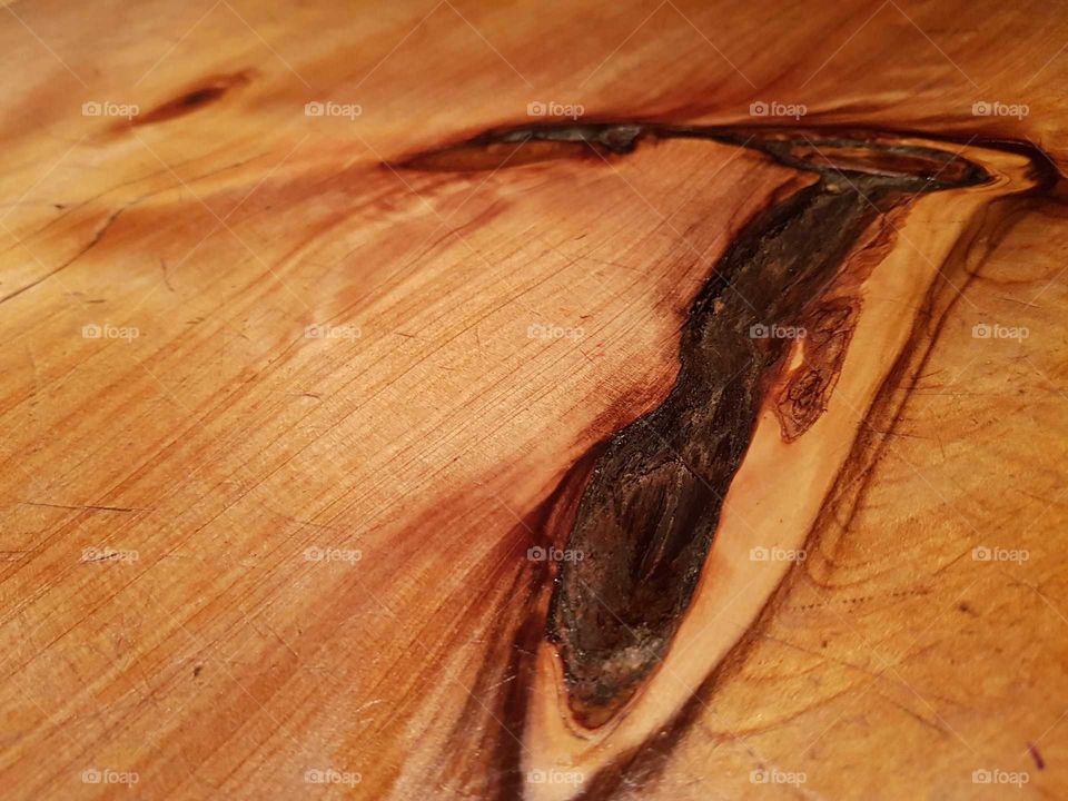 Woods natural grains and knots are very beautiful. imperfections from where branches grew are now just perfect additions to my table.