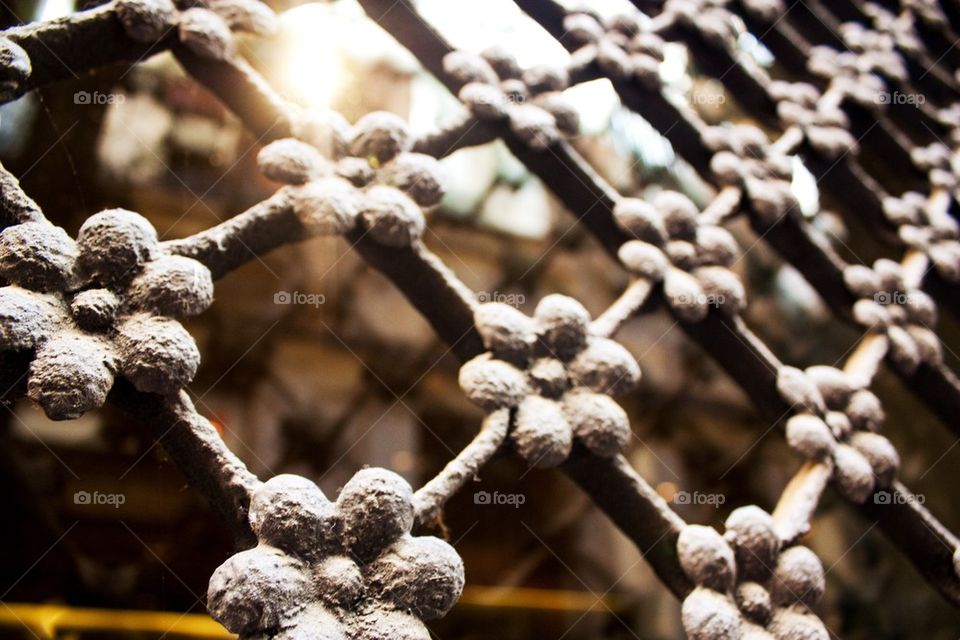 Full frame shot of metal gate