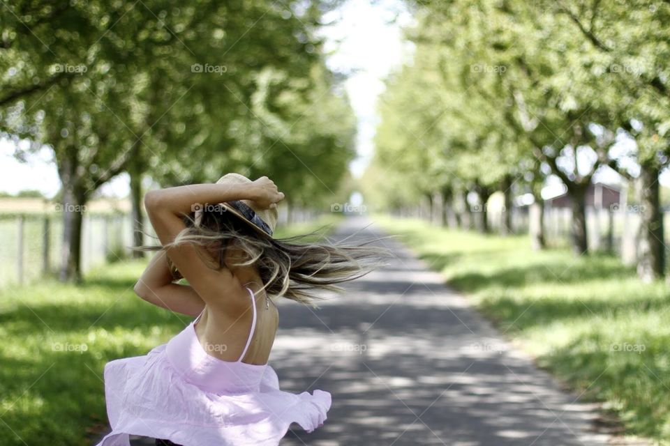 Happy woman in nature 