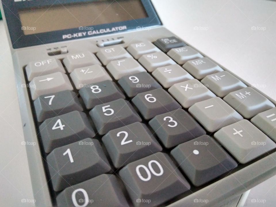Keyboard of calculator