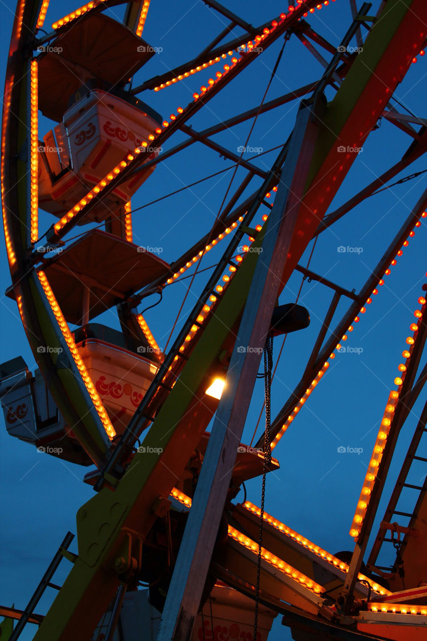 ferris wheel carnival lights by ambino88
