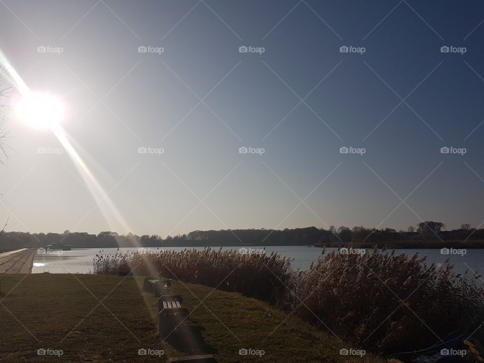 summer holiday beside lake