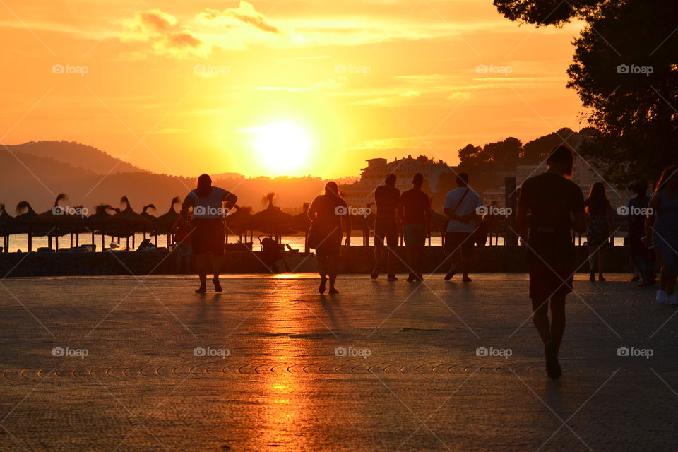 Sunset vibes on the beach