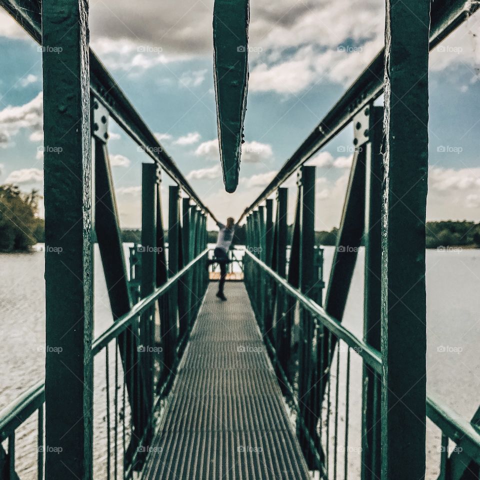 Footbridge over the lake