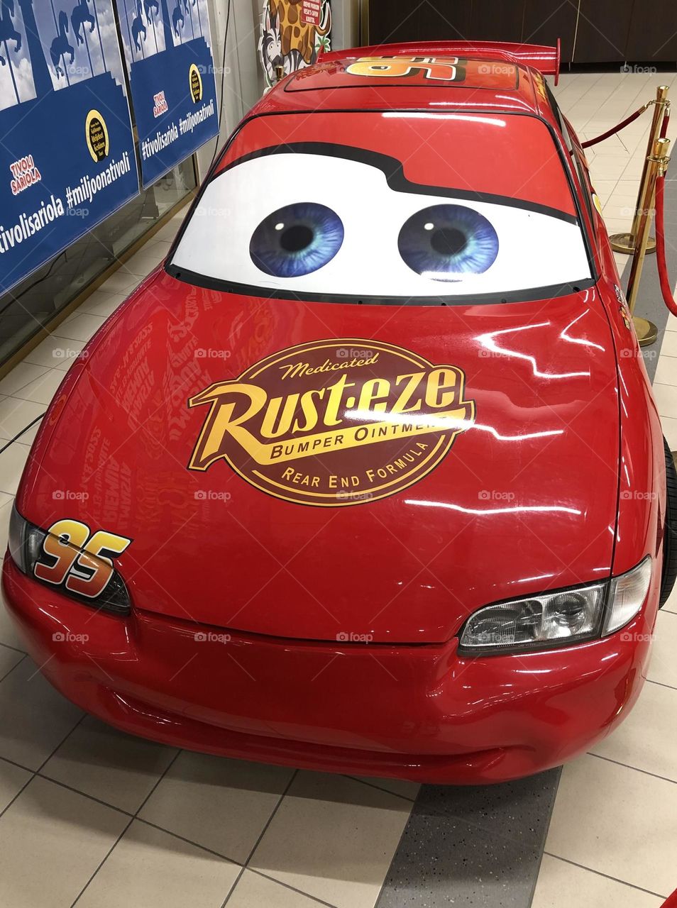 Lightning McQueen from the movie Cars