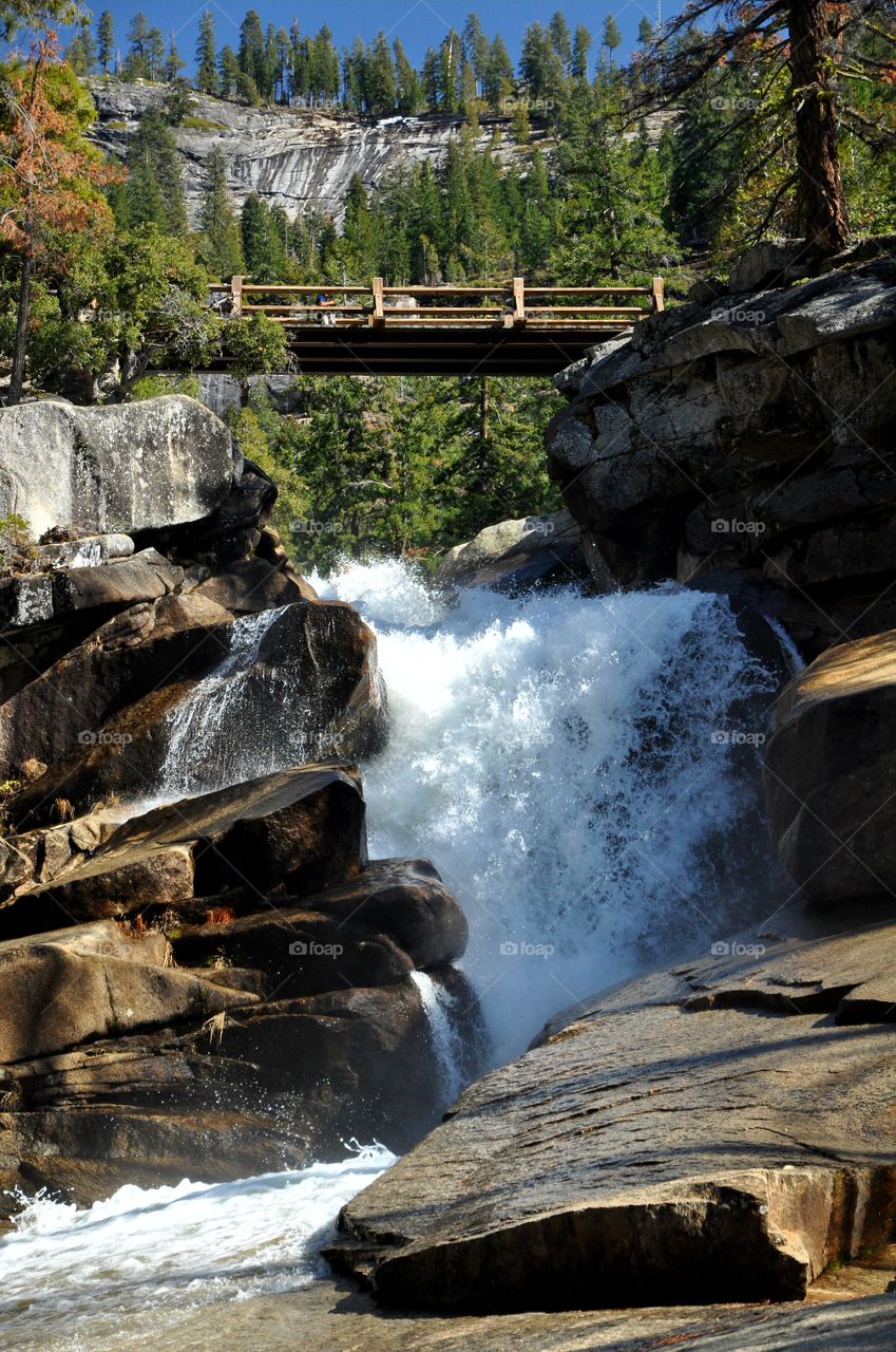 Hiking along the waterfalls