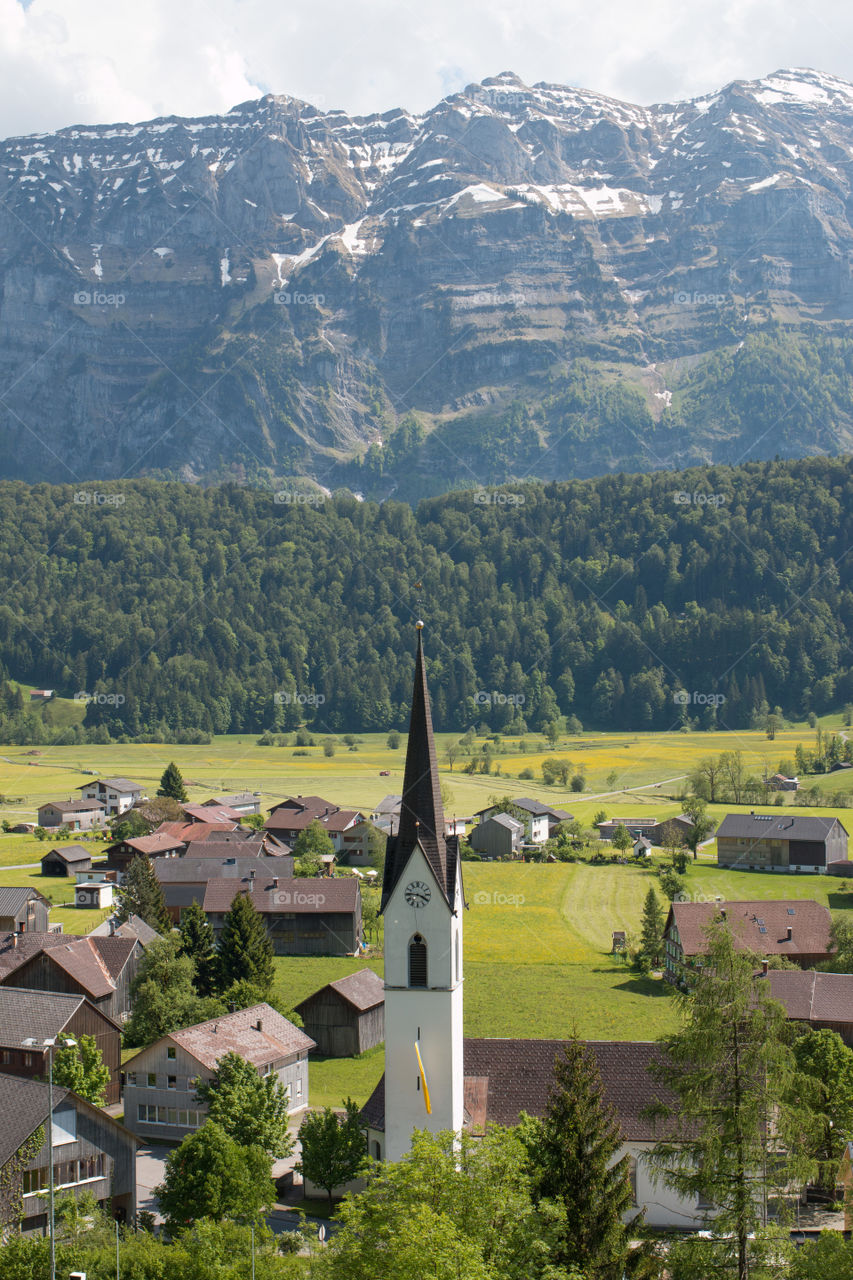 High angle view in austria