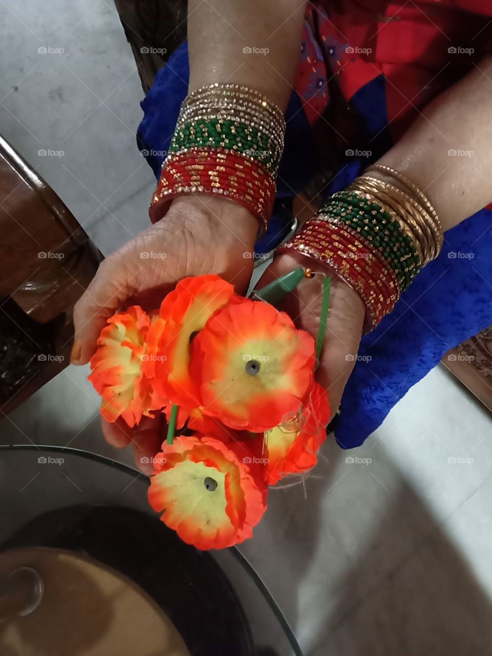 Orange and Yellow flowers