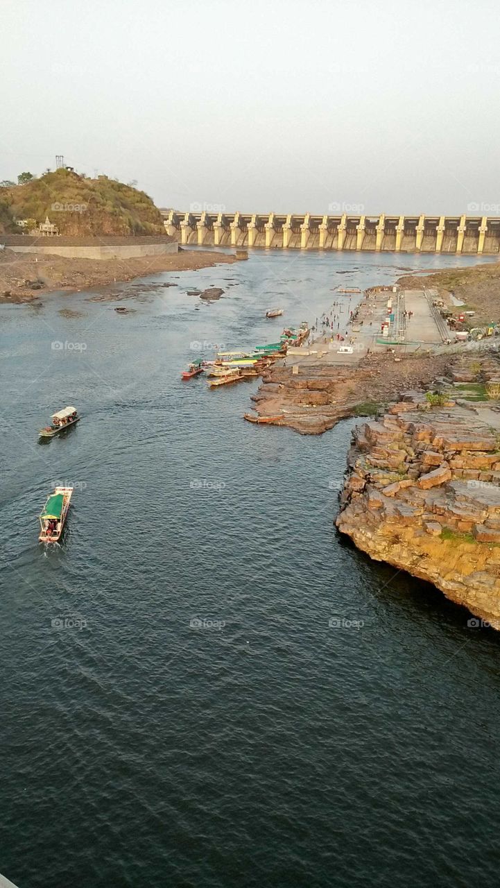 Indira Sagar Dam on the river Narmada-Omkareshwar.