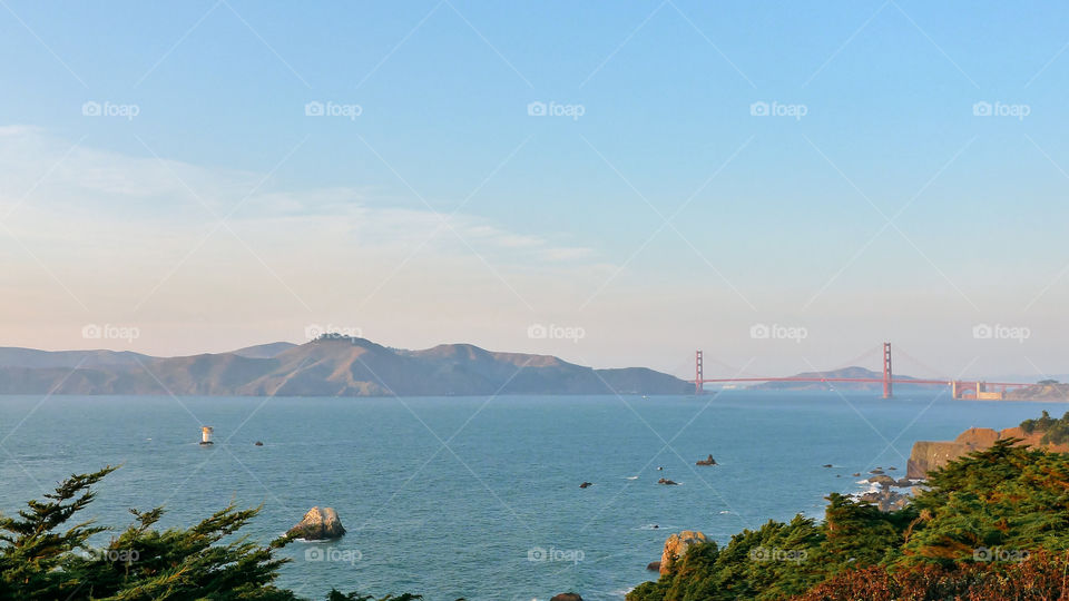 West side of Golden Gate Bridge 