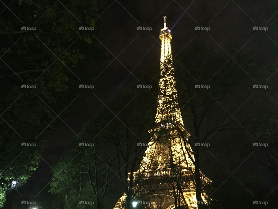 Eiffel Tower at night