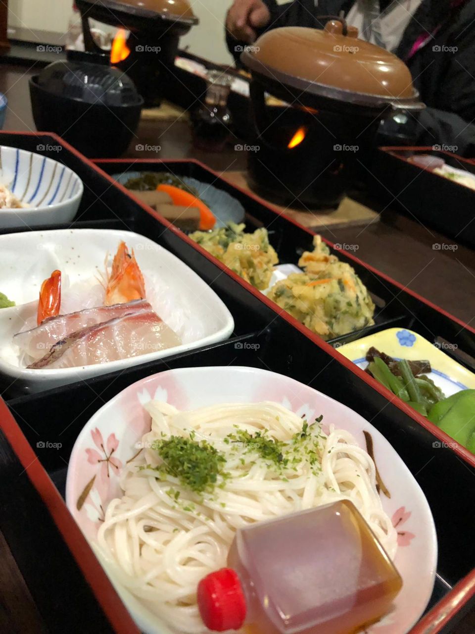 Japanese tradicional Meal. Simple, tasteful, healthy and colorful.