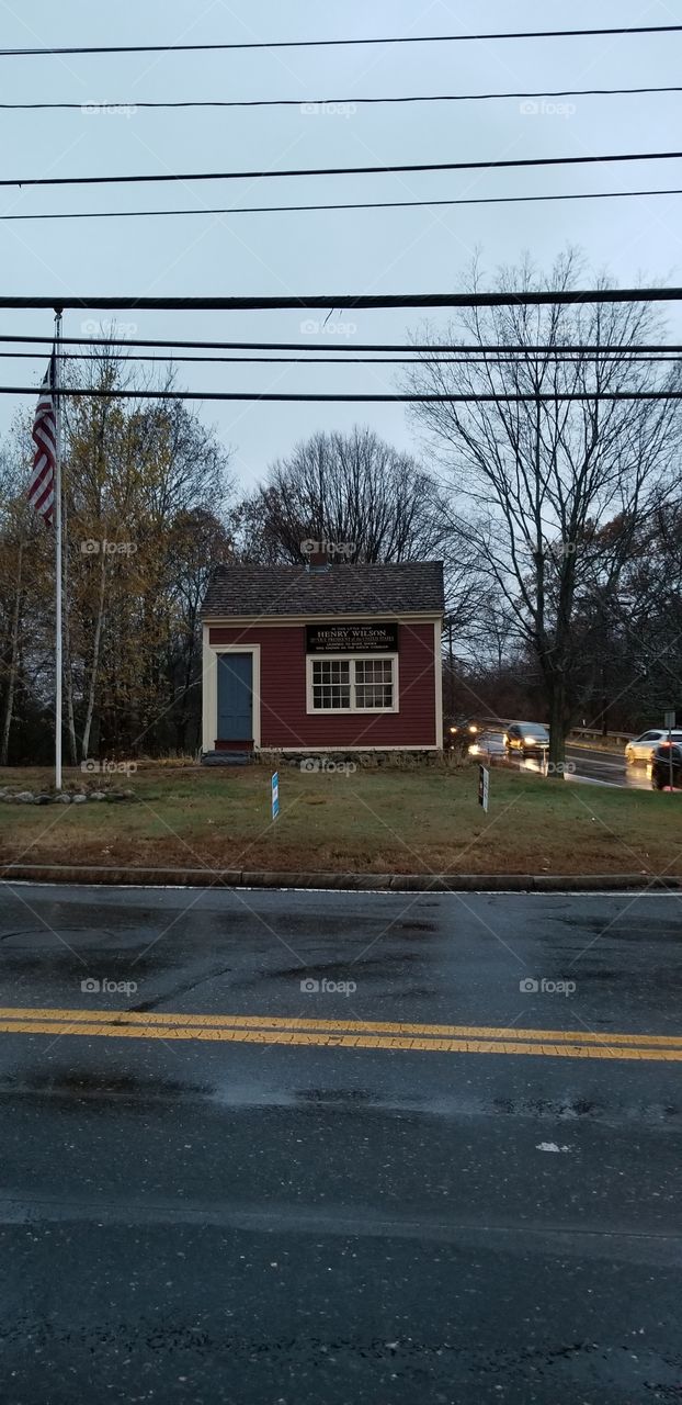 This historic the tiny shop on Rt 135 in Natick, Massachusetts was where Henry Wilson, the 20th vice president of the United State of America, learned to make shoes.  He was known as "The Natick Cobbler."