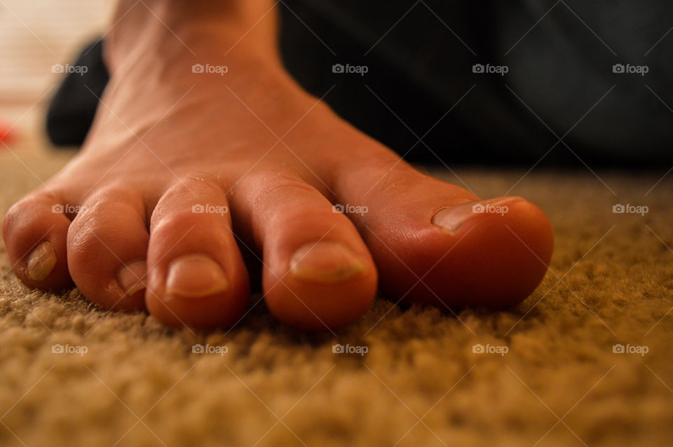Perspective of Man's Foot