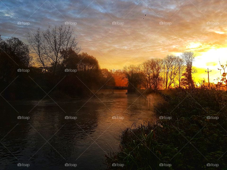 Morning Sunrise on the River Stour