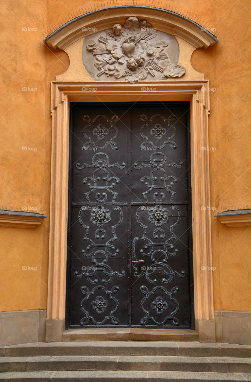 Ornate Iron Door