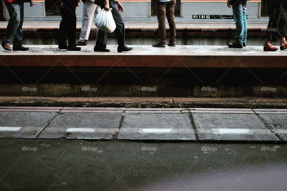 Walking In Train Station