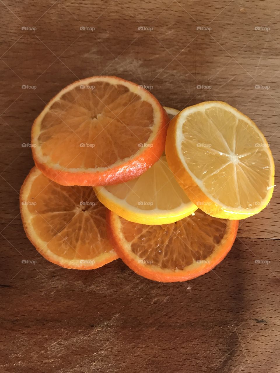 Orange and lemon