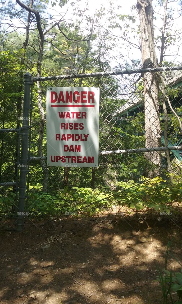 danger ahead!! watch for rising water.