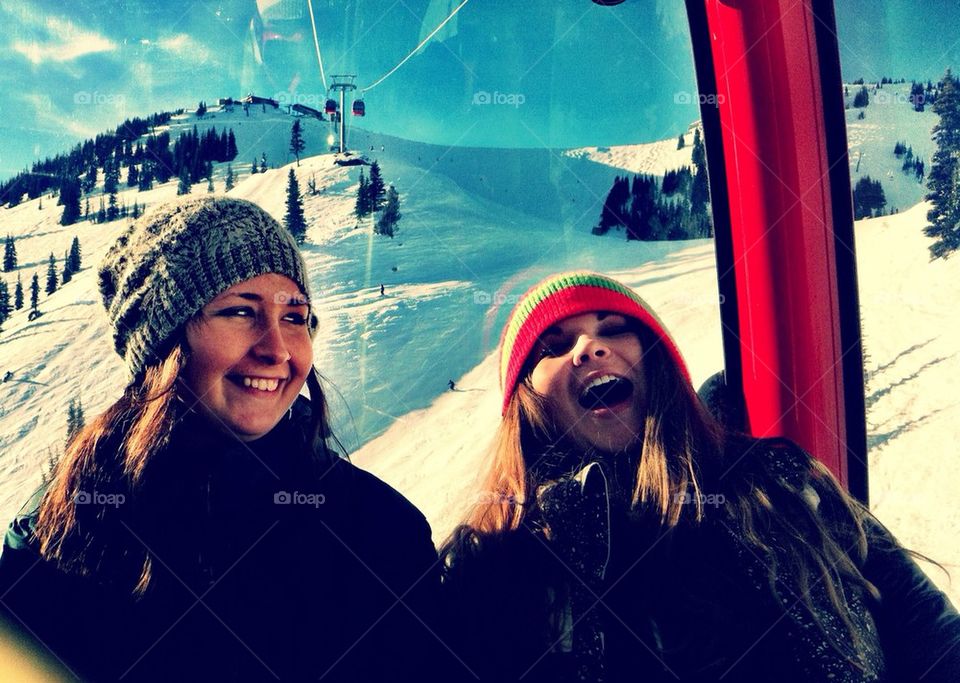 mountain ski laugh gondola by themalama