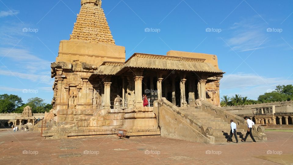 Ancient Brihadeshwara  temple in India.