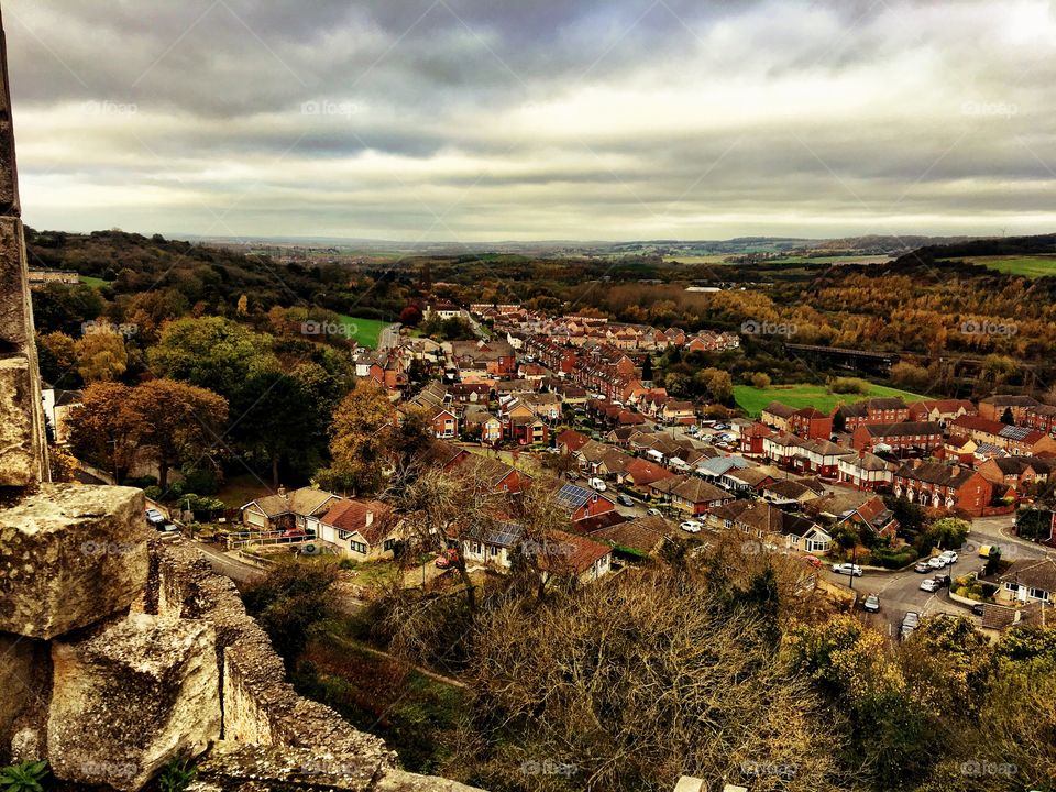 View from the top of a castle keep
