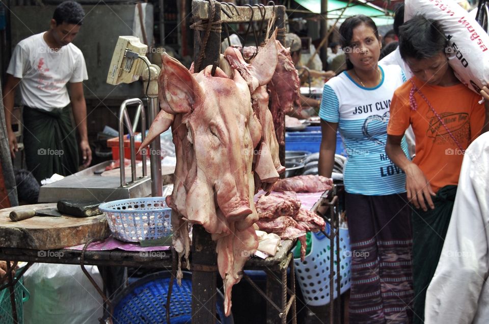Chinatown market, Yangon, Myanmar