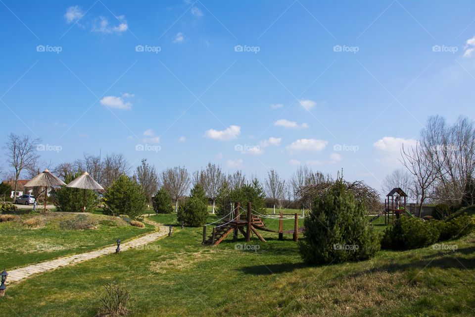 child playground in ranch