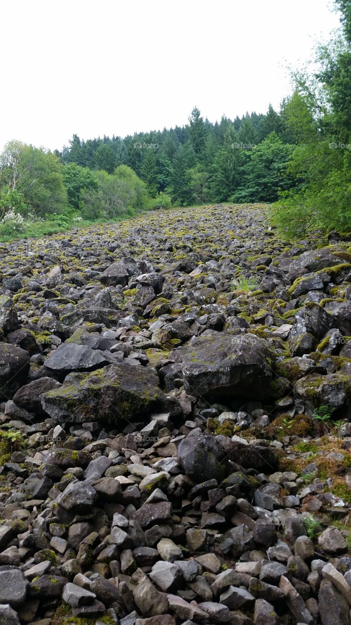 Rock Slide in Oregon