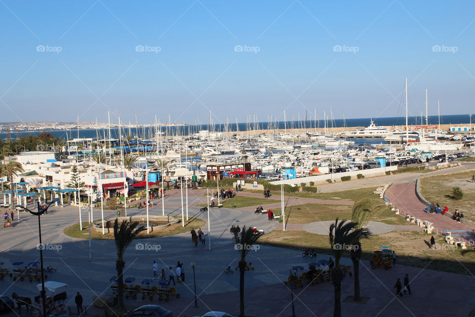 Tunisia port in hammamat city