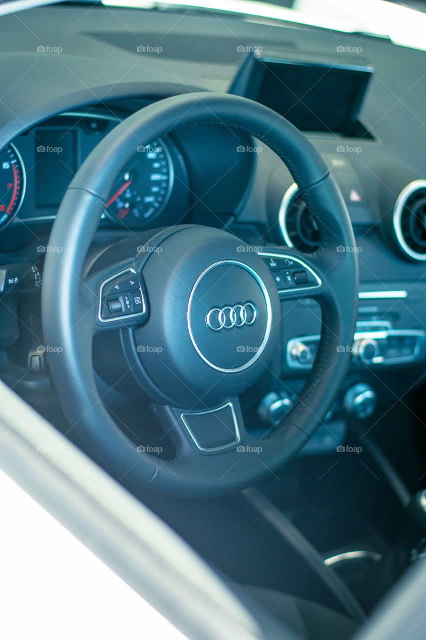 interior of a luxury Audi car