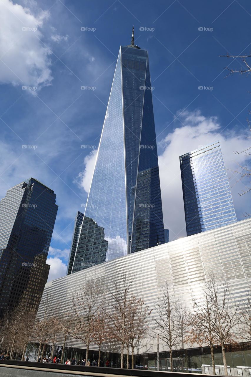 The World Trade Center from the ground 