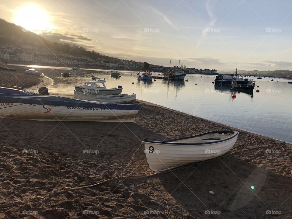 The tail end of a dry and sunny most lovely February 2020 in Teignmouth, Devon,UK.