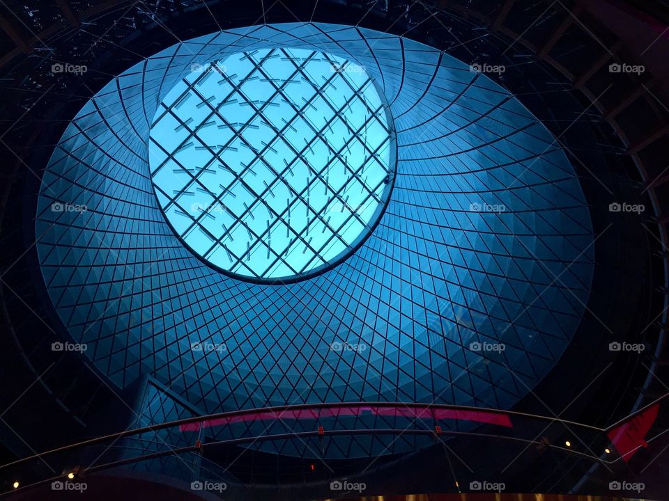 Illuminated of fulton center sky reflector-net