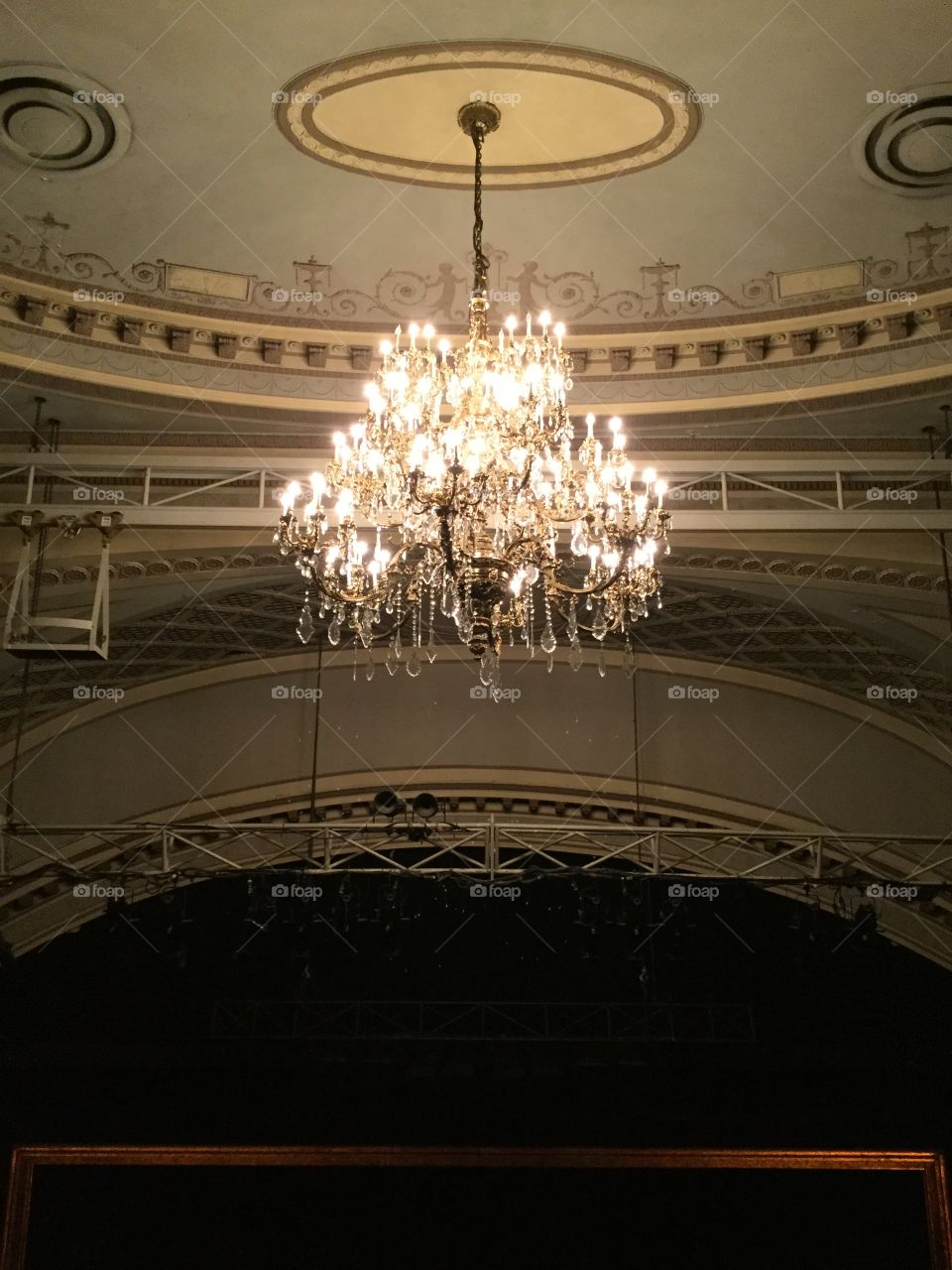 Ambassador theatre chandelier.  NY